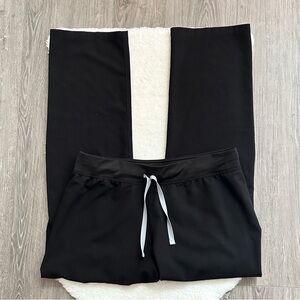 Figs Black Straight Leg Pants